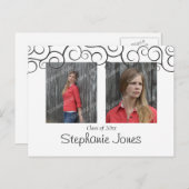 卒業式オープンハウスはがき インビテーションポストカード (正面/裏面)