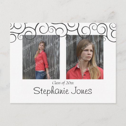 卒業式オープンハウスはがき インビテーションポストカード (正面)