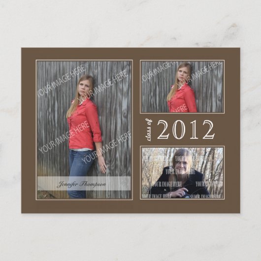 卒業式オープンハウスはがき インビテーションポストカード (正面)