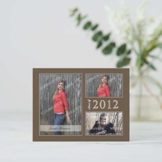 卒業式オープンハウスはがき インビテーションポストカード (スタンド正面)