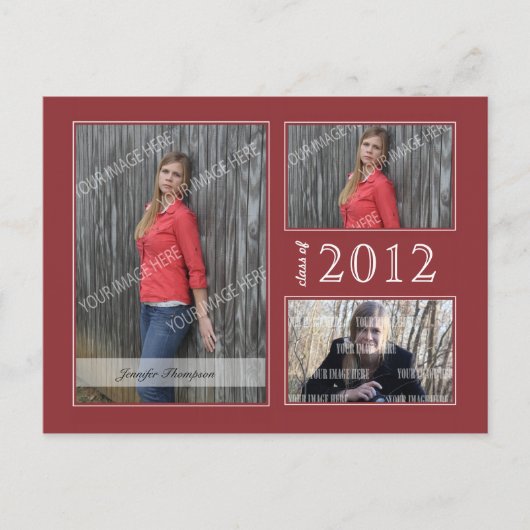 卒業式オープンハウスはがき インビテーションポストカード (正面)