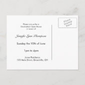 卒業式オープンハウスはがき 案内ポストカード (裏面)