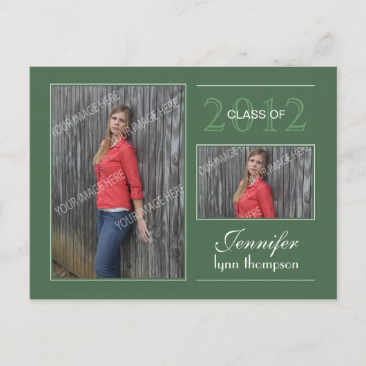 卒業式オープンハウスはがき 案内ポストカード (正面)