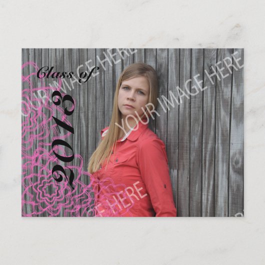 卒業式オープンハウスはがき 案内ポストカード (正面)