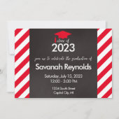 卒業式オープンハウス招待状と写真 招待状 (正面)