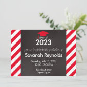 卒業式オープンハウス招待状と写真 招待状 (スタンド正面)