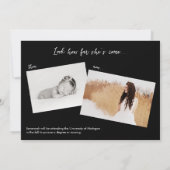 卒業式オープンハウス招待状と写真 招待状 (裏面)