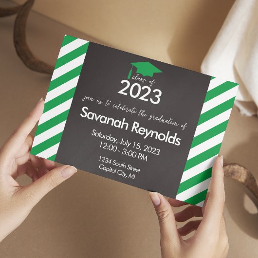 卒業式オープンハウス招待状と写真 招待状