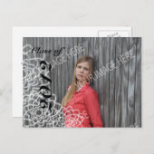 卒業式オープンハウス招待状 インビテーションポストカード (正面/裏面)