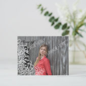 卒業式オープンハウス招待状 インビテーションポストカード (スタンド正面)