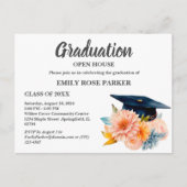卒業式オープンハウス招待状 ポストカード (正面)