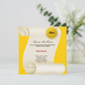 卒業式オープンハウス（黄色） 案内状 (スタンド正面)