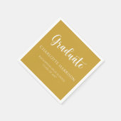 卒業式カジュアルスクリプトモダン紙ナプキン スタンダードカクテルナプキン (角)