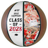 卒業式カスタムのシニア写真 バスケットボール (縦)