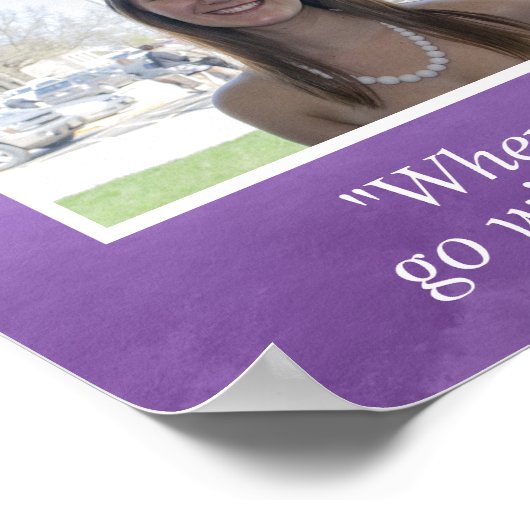 卒業式カスタムの贈り物、その後の写真 ポスター (角)