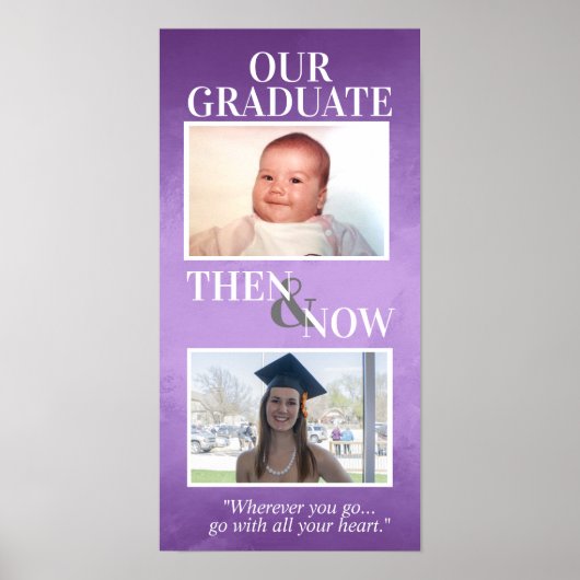 卒業式カスタムの贈り物、その後の写真 ポスター (正面)