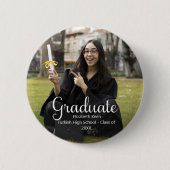 卒業式カスタム写真ポスター 缶バッジ (正面)