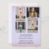 卒業式カスタム招待状及び発表カード 招待状 (裏面)