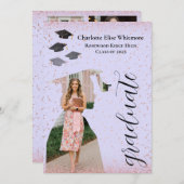 卒業式カスタム招待状及び発表カード 招待状 (正面/裏面)