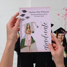 卒業式カスタム招待状及び発表カード