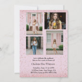 卒業式カスタム招待状及び発表カード 招待状 (裏面)