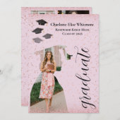 卒業式カスタム招待状及び発表カード 招待状 (正面/裏面)