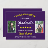 卒業式カスタム2写真卒業式 案内状 (正面/裏面)