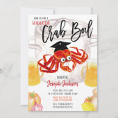 卒業式カニパーティーの招待状 招待状 (正面)