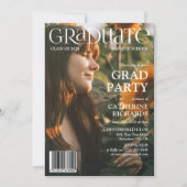 卒業式カバーフォトマガジン 卒業パーティー 招待状 (正面)