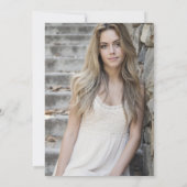 卒業式カラフルディスコレトロおもしろい 招待状 (裏面)