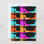 卒業式カラフルハット&タッセルグラード招待状 招待状 (裏面)