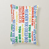 卒業式カラフルワードアートアクセント枕 アクセントクッション (裏面(縦))