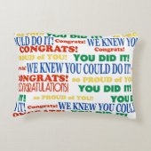 卒業式カラフルワードアートアクセント枕 アクセントクッション (裏面)