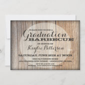 卒業式カントリーウッドBBQグラードパーティの招待状 招待状 (正面)