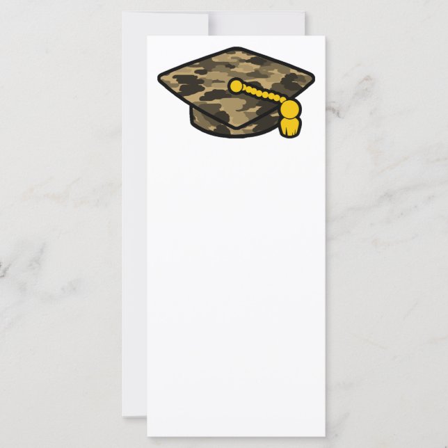 卒業式カーキ迷彩キャップ (正面)