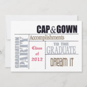 卒業式カード 案内状 (正面)