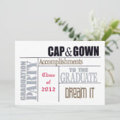 卒業式カード 案内状 (スタンド正面)