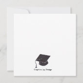 卒業式カード 案内状 (裏面)