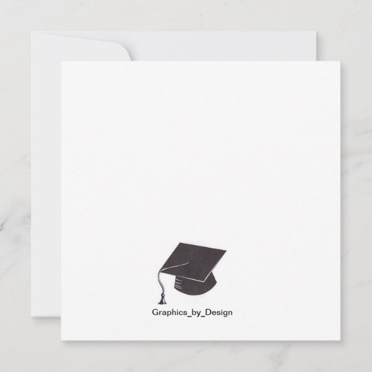 卒業式カード 案内状 (裏面)