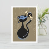 卒業式キティーブルー招待状 招待状 (スタンド正面)