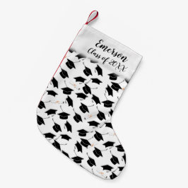 卒業式キャップおよび卒業証書 スモールクリスマスストッキング