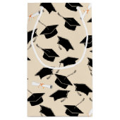 卒業式キャップおよび卒業証書 スモールペーパーバッグ (裏面)