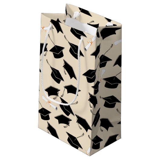 卒業式キャップおよび卒業証書 スモールペーパーバッグ (裏面アングル)