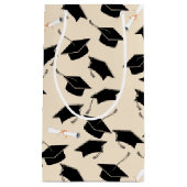 卒業式キャップおよび卒業証書 スモールペーパーバッグ (正面)