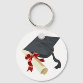 卒業式キャップと卒業証書 キーホルダー (正面)