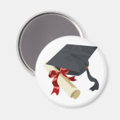 卒業式キャップと卒業証書 マグネット (正面/裏面)