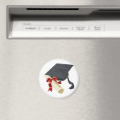 卒業式キャップと卒業証書 マグネット (インサイチュ (食洗機))