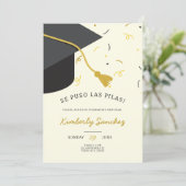 卒業式キャップオープンハウスへの招待 招待状 (スタンド正面)