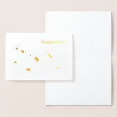 卒業式キャップシルエットフォイルカード 箔カード (ディスプレー)