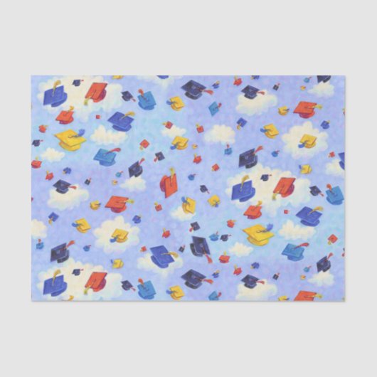 卒業式キャップトス 薄葉紙 (正面)